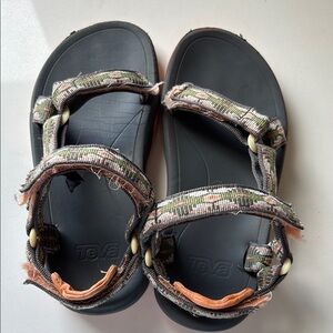 Teva Black Sandals with Camouflage Straps